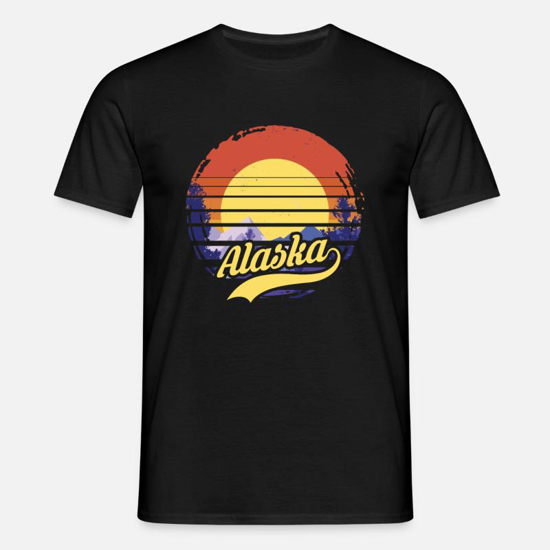 alaska - Männer T-Shirt - Schwarz