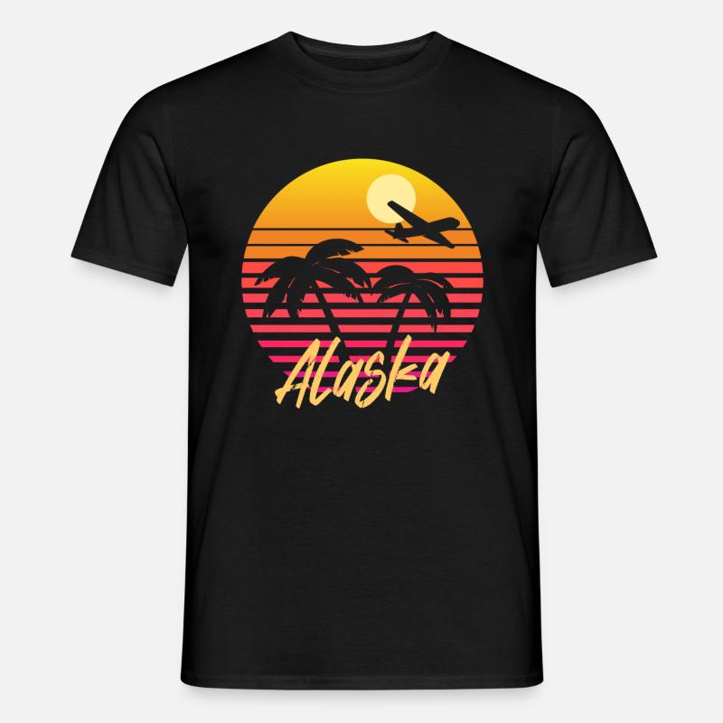 alaska - Männer T-Shirt - Schwarz