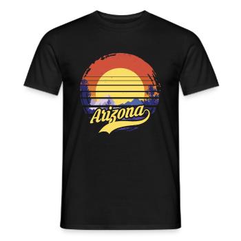 Arizona - T-shirt homme - noir - Devant - AI Model Male 178 light (178cm)