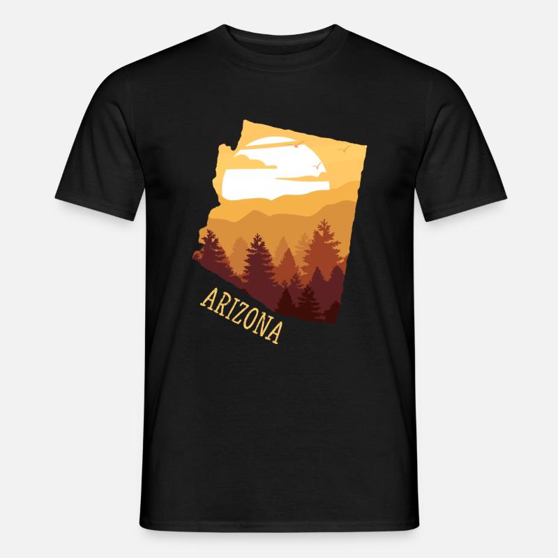 arizona - Männer T-Shirt - Schwarz