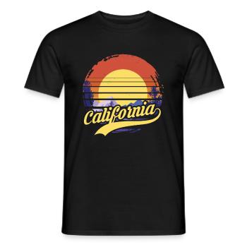 california - Männer T-Shirt - Schwarz - Vorne - AI Model Male 178 light (178cm)