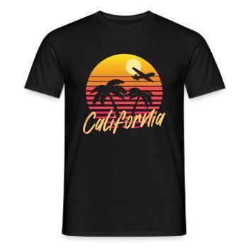 Californie - T-shirt homme - noir - Devant - AI Model Male 178 light (178cm)