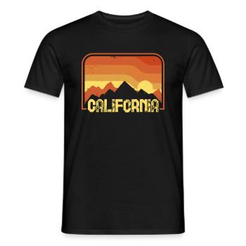 Californie - T-shirt homme - noir - Devant - AI Model Male 178 light (178cm)