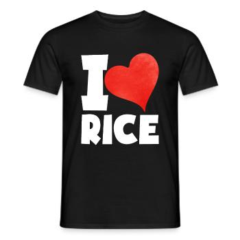 Riz - T-shirt homme - noir - Devant - AI Model Male 178 light (178cm)