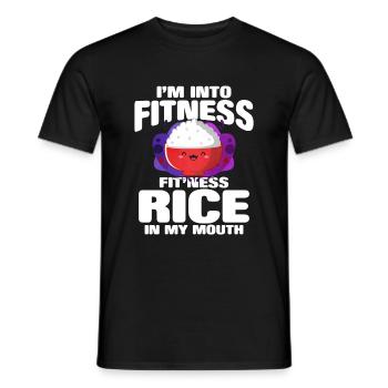 Riz - T-shirt homme - noir - Devant - AI Model Male 178 light (178cm)