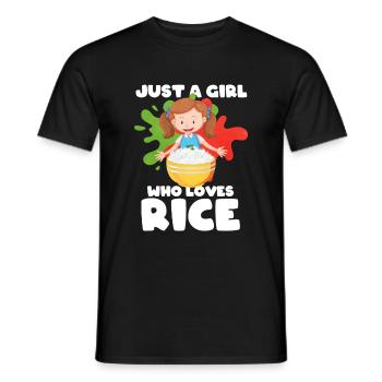 Riz - T-shirt homme - noir - Devant - AI Model Male 178 light (178cm)