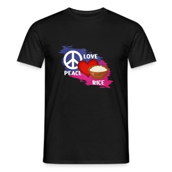 Riz - T-shirt homme - noir - Devant - AI Model Male 178 light (178cm)
