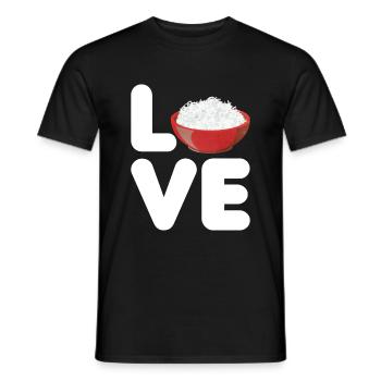 Riz - T-shirt homme - noir - Devant - AI Model Male 178 light (178cm)