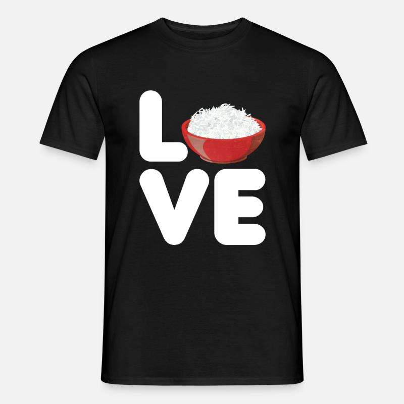 Reis - Männer T-Shirt - Schwarz