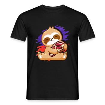 Steak - Männer T-Shirt - Schwarz - Vorne - AI Model Male 178 light (178cm)