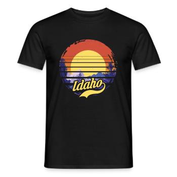 Idaho - Männer T-Shirt - Schwarz - Vorne - AI Model Male 178 light (178cm)