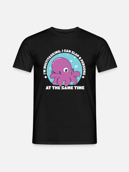 Octopus - Men's T-Shirt - black