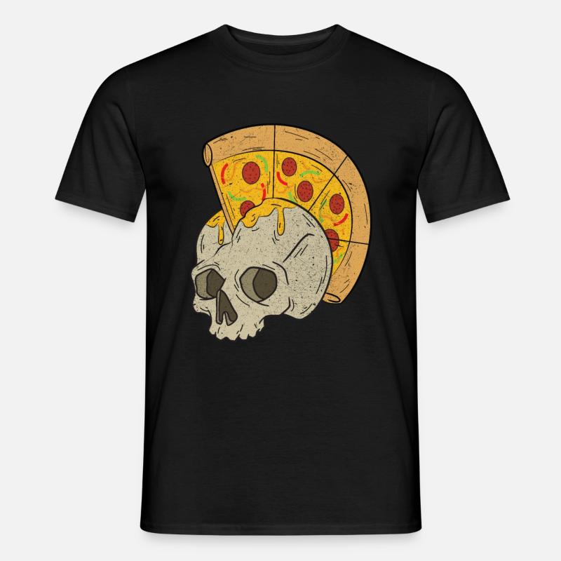 Skull Pizza - Men’s T-shirt - black