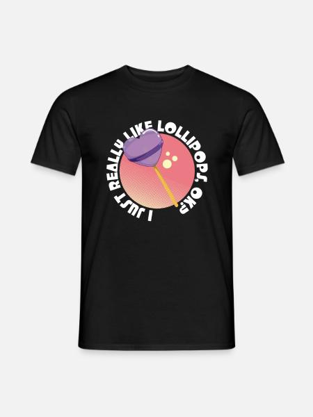 Lollipop Candy Gift - Men's T-Shirt - black