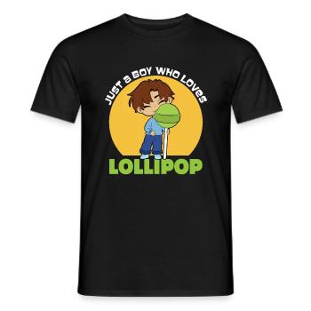Lollipop Candy Gift - Men's T-Shirt - black - Front - AI Model Male 178 light (178cm)