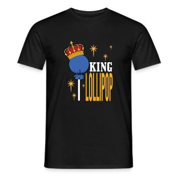 Cadeau de bonbons Lollipop - T-shirt homme - noir - Devant - AI Model Male 178 light (178cm)