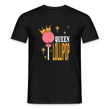 Cadeau de bonbons Lollipop - T-shirt homme - noir - Devant - AI Model Male 178 light (178cm)