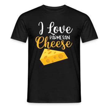 Parmesan - Männer T-Shirt - Schwarz - Vorne - AI Model Male 178 light (178cm)