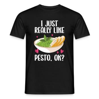 Parmesan - Männer T-Shirt - Schwarz - Vorne - AI Model Male 178 light (178cm)