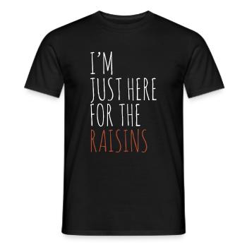 Raisins secs - T-shirt homme - noir - Devant - AI Model Male 178 light (178cm)