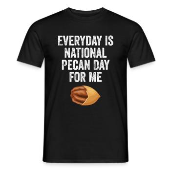 Cadeau de noix de pécan - T-shirt homme - noir - Devant - AI Model Male 178 light (178cm)