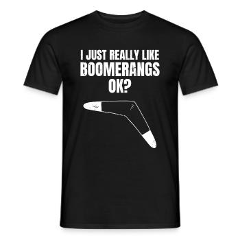 Boomerang - T-shirt homme - noir - Devant - AI Model Male 178 light (178cm)