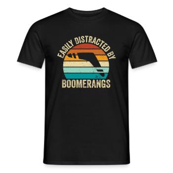 Boomerang - T-shirt homme - noir - Devant - AI Model Male 178 light (178cm)