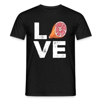 Jambon - T-shirt homme - noir - Devant - AI Model Male 178 light (178cm)