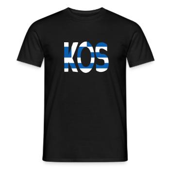 Kos - Männer T-Shirt - Schwarz - Vorne - AI Model Male 178 light (178cm)