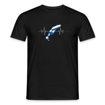 Kos - Männer T-Shirt - Schwarz - Vorne - AI Model Male 178 light (178cm)