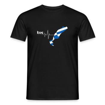 Kos - Männer T-Shirt - Schwarz - Vorne - AI Model Male 178 light (178cm)