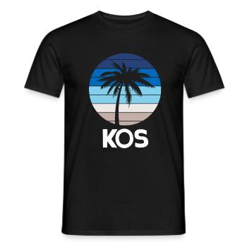 Kos - Männer T-Shirt - Schwarz - Vorne - AI Model Male 178 light (178cm)