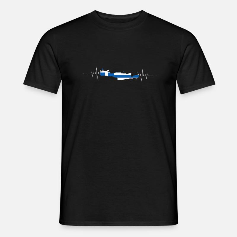 Kreta - Männer T-Shirt - Schwarz