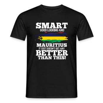 Mauritius - Men's T-Shirt - black - Front - AI Model Male 178 light (178cm)
