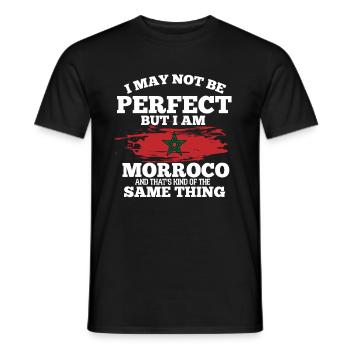 Maroc - T-shirt homme - noir - Devant - AI Model Male 178 light (178cm)