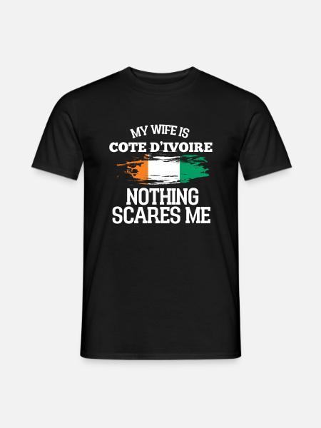 Ivory Coast Wife - Men's T-Shirt - black