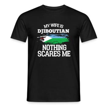 Dschibuti Ehefrau - Männer T-Shirt - Schwarz - Vorne - AI Model Male 178 light (178cm)