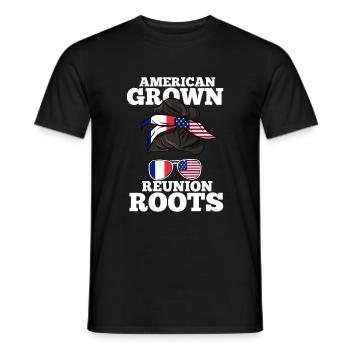 Reunion - Men's T-Shirt - black - Front - AI Model Male 178 light (178cm)