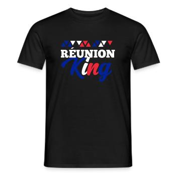 Reunion - Men's T-Shirt - black - Front - AI Model Male 178 light (178cm)