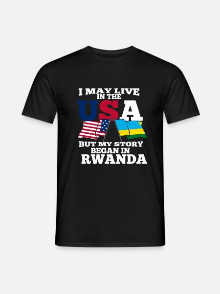 Rwanda - Men's T-Shirt - black