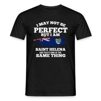 Saint Helena - Men's T-Shirt - black - Front - AI Model Male 178 light (178cm)
