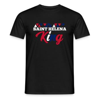 Saint Helena - Men's T-Shirt - black - Front - AI Model Male 178 light (178cm)