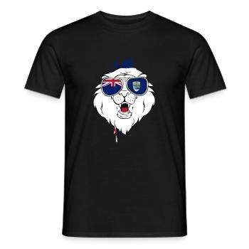 Saint Helena - Men's T-Shirt - black - Front - AI Model Male 178 light (178cm)