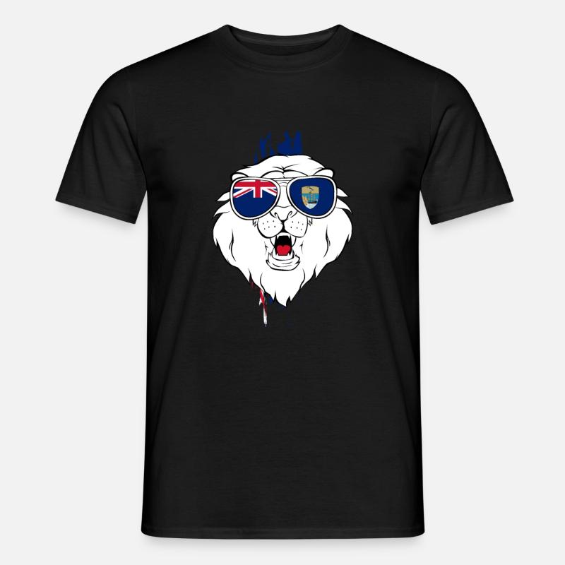 Saint Helena - Männer T-Shirt - Schwarz