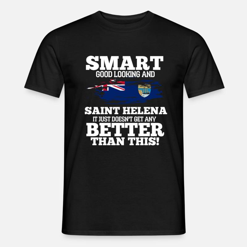 Saint Helena - Männer T-Shirt - Schwarz
