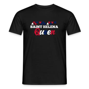 Saint Helena - Men's T-Shirt - black - Front - AI Model Male 178 light (178cm)