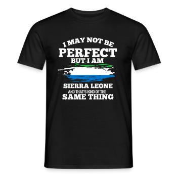 Sierra Leone - Männer T-Shirt - Schwarz - Vorne - AI Model Male 178 light (178cm)