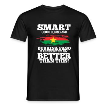 Burkina Faso - Men's T-Shirt - black - Front - AI Model Male 178 light (178cm)
