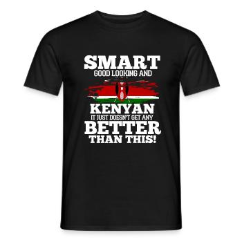 Kenya - T-shirt homme - noir - Devant - AI Model Male 178 light (178cm)