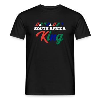 Afrique du Sud - T-shirt homme - noir - Devant - AI Model Male 178 light (178cm)